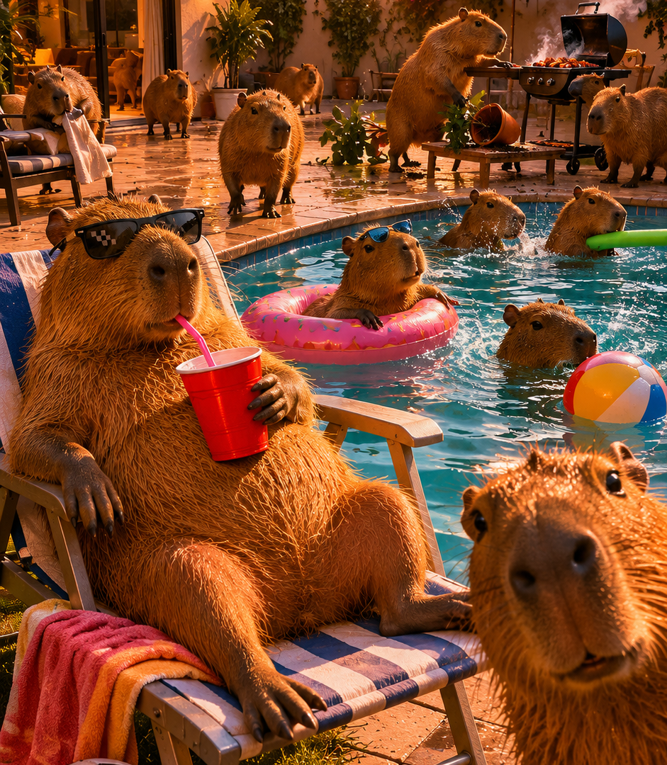 Capibaras invasores